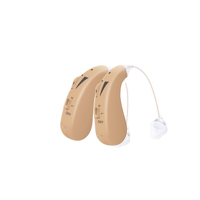 Wireless CIC BTE Hearing Aids for Elderly with Hearing Loss-Noise Reduction & Feedback Cancellation 2 Channels Adjustable
