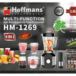 Licuadora Multifuncional Hoffmans 6 en 1 de Alta Calidad, Motor Potente de 1200W, Estilo Comercial, Trituradora de Hielo para África, Ghana - Product Image 3
