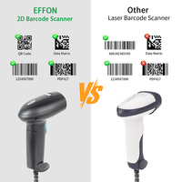 Scanner de supermarché Effon TH17 2D CMOS-Lecteur de codes-barres USB haute vitesse pour paiement au détail Compatible pour paiement rapide
