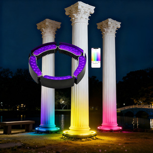 Smart APP Control RGB Palmen ring Licht 18W IP65 Wasserdicht für Gebäude Fassade Roman Column Park Garden Architect ural Lighting - Product Image 1