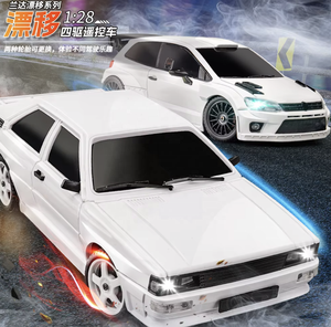 LDRC 1:28 Scale 4WD RC Drift Car With LED Lights and Precision Steering Ready to Run with Rechargeable Battery and 2.4GHz <strong>Remote</strong> - Product Image 5