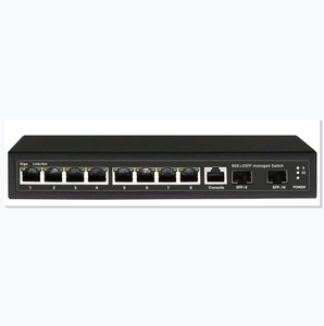 8ge + 2ge Đầy Đủ Gigabit 8 Cổng Hai Lớp 2 Quản Lý Poe Chuyển Đổi (POE0802MS) - Product Image 1