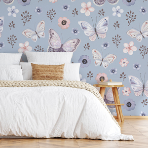 Fabbrica buccia di farfalla e bastone adesivi da parete in PVC impermeabile carta da parati autoadesiva per la protezione della parete decorazione domestica - Product Image 1