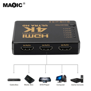 OEM Personnalisé Offre Spéciale 4K * 2K <span class=keywords><strong>HDMI</strong></span> 5x1 <span class=keywords><strong>Splitter</strong></span> <span class=keywords><strong>HDMI</strong></span> <span class=keywords><strong>Splitter</strong></span> 5 dans 1 Avec câble Et télécommande - Product Image 3