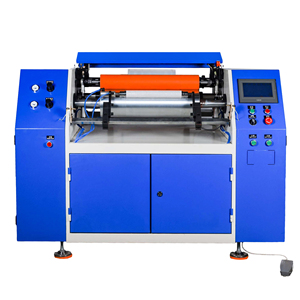 Machine de rembobinage de film de sortie d'usine toute nouvelle ligne de déchirure de film plastique facile à utiliser petite enrouleuse - Product Image 1