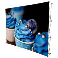 Support de bannière rétractable extérieur pliable Portable Pop Doy Pack équipement d'affichage enroulable pour plancher d'exposition de salon commercial