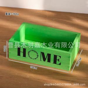 Retro Wooden <b>Succulent</b> Flower <b>Pot</b> Rectangular Box Solid Wood Bonsai Planter Home Indoor Use - Product Image 5