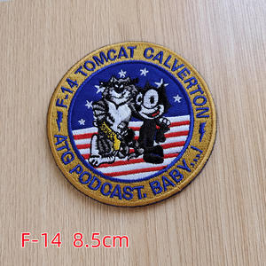 Parches Tácticos Bordados de la Marina de los Estados Unidos, Tomcat F-14 Fighting 31, con Gancho y Bucle - Product Image 5