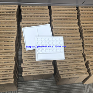 Material acrílico de porcelana para laboratorio Dental, mezcla de riego, placa hidratante, paleta de cerámica de 28 ranuras - Product Image 6