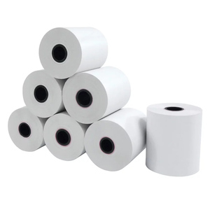 Chứng nhận 57mm nhiệt <span class=keywords><strong>POS</strong></span> thiết bị đầu cuối giấy lớp duy nhất 80x80mm nhận 57x40mm 80mm tiền mặt đăng ký giấy cho máy in <span class=keywords><strong>ATM</strong></span> mô hình - Product Image 2