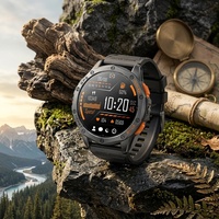 Reloj Inteligente Android con GPS K67, Brújula, Altímetro, Barómetro, Respuesta a Llamadas, Esferas Personalizadas, Pantalla Táctil AMOLED, Batería de 5-10 Días