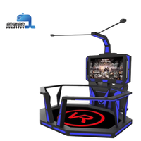 Joueur unique 2.5 mètres 9D 360 degrés de réalité virtuelle simulateur de tapis roulant machine de jeu de tir Type d'intérieur
