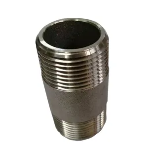 Phụ kiện đường ống <span class=keywords><strong>NPT</strong></span> núm vú thép không gỉ OEM Nam Vòng đúc dia25mm nữ chủ đề kim loại rỗng ống nữ núm vú SS 304 - Product Image 3