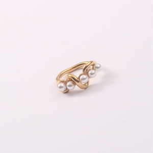 Anillos de Perlas al por Mayor, Joyería para Mujer, Anillo de Perlas de Agua Dulce en Acero Inoxidable - Product Image 4