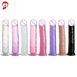 Hoch transparenter TPE Realistischer wasserdichter Saugnapf <span class=keywords><strong>dildo</strong></span> - Product Image 5