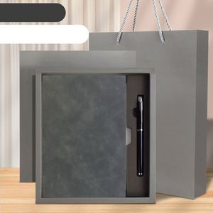 Customized Hardcover <b>Diary</b> <b>Notebook</b> and Pen Gift Set Soft Cover Pu Leather <b>Notebook</b> With Paper Box and Bag - Product Image 4