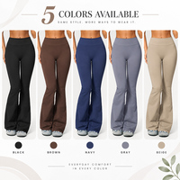 Nouvel Arrivage GM – Pantalon de Fitness Évasé Sans Coutures Taille Haute Effet Ventre Plat Extensible Rehausseur de Fesses pour Femme – Idéal Gym, Entraînement, Yoga et Activités Sportives