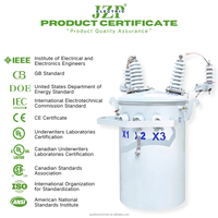 JZP Double Tension 120/240V 240/480V Monophasé Poteau Transformateur Distribution Pour Rural Ou Industrie Légère