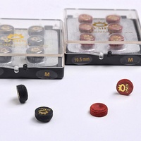 Embouts de queue de billard en cuir de vachette OMIN Factory 10,5 mm 6 couches |   Accessoires de billard et de snooker |   6 pièces de haute qualité pour la vente en gros