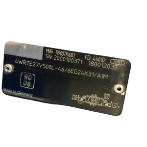 เซ็นเซอร์ควบคุม PLC ไฮดรอลิก ของแท้ใหม่เอี่ยม รุ่น R900781687 4WRTE27V500L-4X/6EG - Product Image 1
