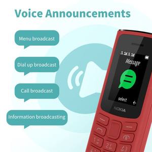 Téléphone <span class=keywords><strong>portable</strong></span> à gros boutons, modèle 105-2021, radio FM, jeux, longue durée de vie de la batterie, facile à utiliser, pour les personnes âgées, double SIM, téléphone <span class=keywords><strong>d</strong></span>'urgence - Product Image 2