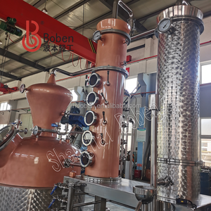 Destilador de Alcohol para Producción de Ginebra/<span class=keywords><strong>Vodka</strong></span>/Whisky/Licor al 95% con 4 Platos Boben Precio de Fábrica Dos Alambiques de 500 y 1000 Litros - Product Image 3