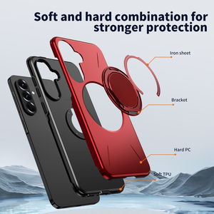 Funda Azlefo de 360 Grados con Soporte, de Lujo, Antigolpes, TPU y PC, para Teléfono Móvil Samsung A56 A36 <span class=keywords><strong>A23</strong></span> A55 A35 A25 A16 A15 A07 A06 A05 - Product Image 5
