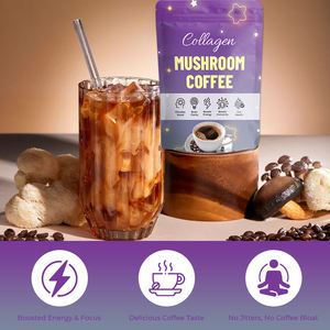 Brain Boost Champignonkoffie Met Organische Adaptogene Paddestoelen Schoonheid Afslanken Collageen Koffie L-Theanine Paddestoel Koffiepoeder - Product Image 2