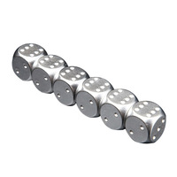 Dés hexagonaux multicolores en alliage d'aluminium de 16 mm, jeu de bar portable, soirées KTV, cadeaux créatifs pour le vin, fournitures de divertissement et de loisirs