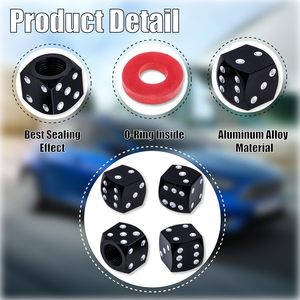 Bouchons de valve en alliage d'aluminium, universels, pour pneus sans chambre à air, en acier inoxydable coloré, pour voiture et vélo, de remplacement - Product Image 3