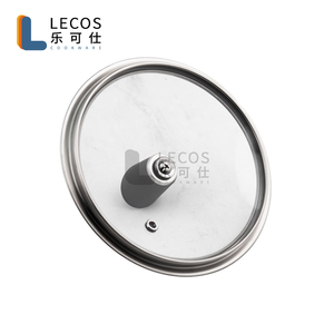 LECOS Meilleures ventes Plaques de cuisson à <span class=keywords><strong>induction</strong></span> en acier inoxydable 6 pièces avec couvercles en verre - Product Image 3