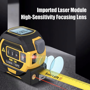 Télémètre laser 40M avec ruban à mesurer 5M, affichage numérique et fonctions multiples pour usage intérieur et extérieur - Product Image 5