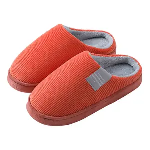 Groothandel Katoenen Indoor Slippers Anti-Slip Casual Mannen Huis Slipper Schoenen