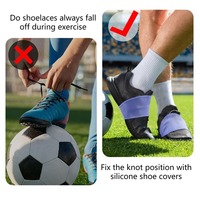 Nouvelles bandes de lacets de football pour jeunes, couvre-lacets en silicone premium pour chaussures de football, bandes de lacets pour chaussures de football