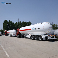 Nouvelle semi-remorque citerne à ciment en vrac 2/3/4 essieux, remorque GPL d'occasion, citerne à carburant 45000L, remorque citerne à huile