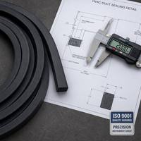 Bande d'étanchéité en mousse EPDM personnalisée Jacey, insonorisante et anti-vibrations, pour systèmes CVC et étanchéité d'instruments de précision
