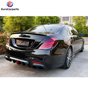 Classe S W222 <span class=keywords><strong>KO</strong></span> B700 Style Kit de carrosserie 2018Y ~ 2020Y PP ensemble complet Bodykit avant lèvre antibrouillard couvre diffuseur arrière avec embouts d'échappement - Product Image 6