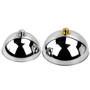 Tapa de Acero Inoxidable para Teppanyaki, Tipo Domo, para Restaurante, Ecológica, para Servir en la Cocina, 25.5/32.5cm - Product Image 1