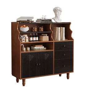 Meuble de rangement ouvert en bois massif de frêne, grand format, écologique et moderne, pour salon, meuble mural - Product Image 4