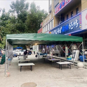 Beweegbare Metalen Frame Telescopische Pvc Luifel Schuiftent Grote Magazijn Opbergtent - Product Image 3