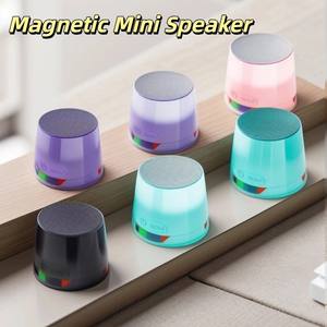 Mini haut-parleur sans fil magnétique anti-perte - Bluetooth 5.3, basses profondes, lumière RVB, boîte à son compacte et portable - Product Image 3