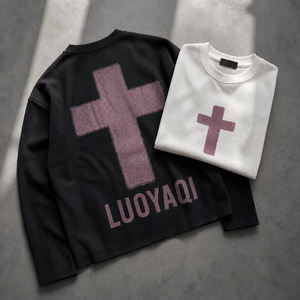 T-shirt personnalisé en coton épais 340g pour homme, style streetwear hip-hop, coupe extra longue, imprimé numérique, épaules tombantes - Product Image 3