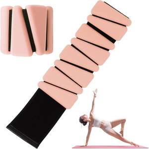 Paire de poids de cheville et de poignet réglables en silicone 1LB/2LB/4LB, bracelet lesté personnalisé <span class=keywords><strong>pour</strong></span> le yoga, la danse, le Pilates, <span class=keywords><strong>les</strong></span> exercices en piscine, le jogging - Product Image 2