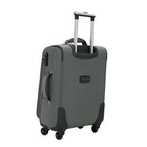 Valise de cabine 20 pouces en tissu Oxford avec fermeture éclair, roulettes universelles, motif géométrique, bagage à roulettes pour adulte, valise de voyage à roulettes - Product Image 2