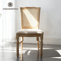 Chaises en résine imitation bois vintage en gros pour restaurants, mariages, banquets et événements, sièges au design classique