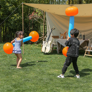 Bâtons de jeu gonflables pour enfants 120 cm, orange, PVC, jouet d'extérieur, jeu de combat pour enfants - Product Image 1