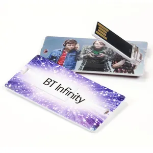 Mini Card Vorm Usb Stick 1Gb 2Gb 4Gb Custom Pen Drive Usb Business Usb Bankkaart