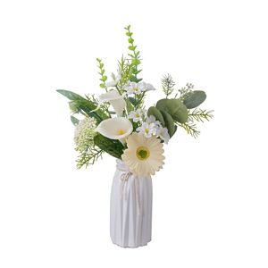 Bouquet de fleurs artificielles Morino en tissu tissé plastique pour décoration de fête prénatale et de maison CF02107 - Product Image 5