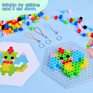 Cuentas Fusibles de 10 mm al por Mayor, <span class=keywords><strong>8</strong></span> Colores, Kit de Cuentas Perler para Manualidades, Kit de Cuentas Fusibles Hechas a Mano para Niños - Product Image 5