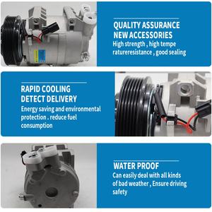 Compresor de Aire Acondicionado para Nissan Rogue y Renault Koleos 2008-2013 2.5L L4 OEM DKS17D 97490 12V - Product Image 2